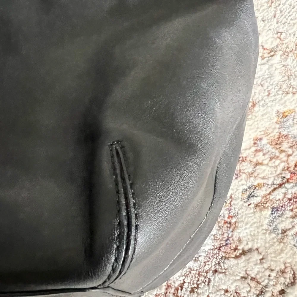 Coach Vintage SoHo Black Leather Pleated Hobo Shoulder Bag Tote F15045 EUC - Picture 11 of 12